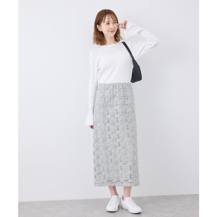 フラワーチュールレースアイラインスカート | ROPE' PICNIC | 詳細画像28 