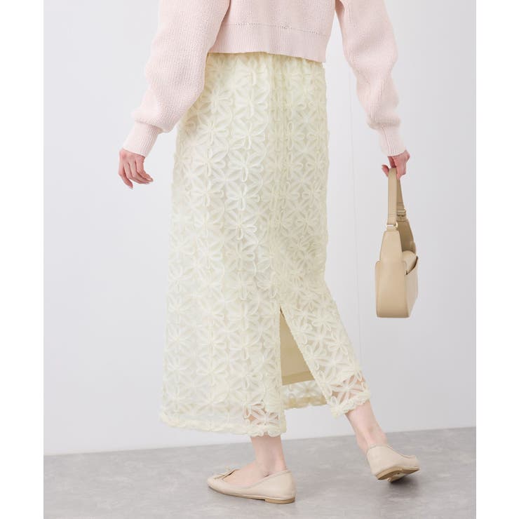 フラワーチュールレースアイラインスカート | ROPE' PICNIC | 詳細画像35 