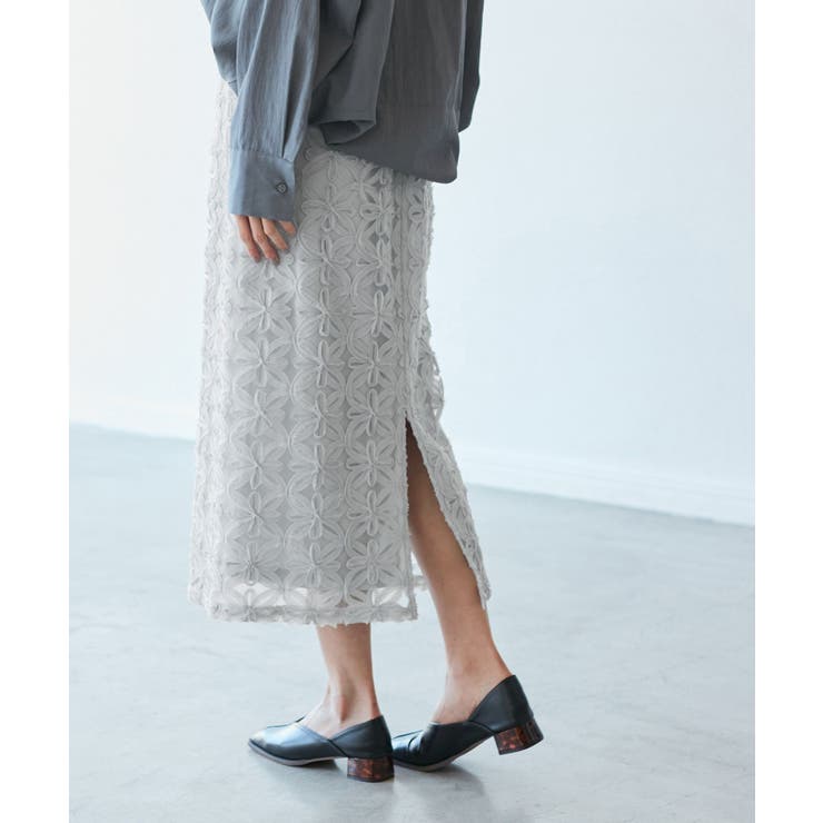 フラワーチュールレースアイラインスカート | ROPE' PICNIC | 詳細画像5 