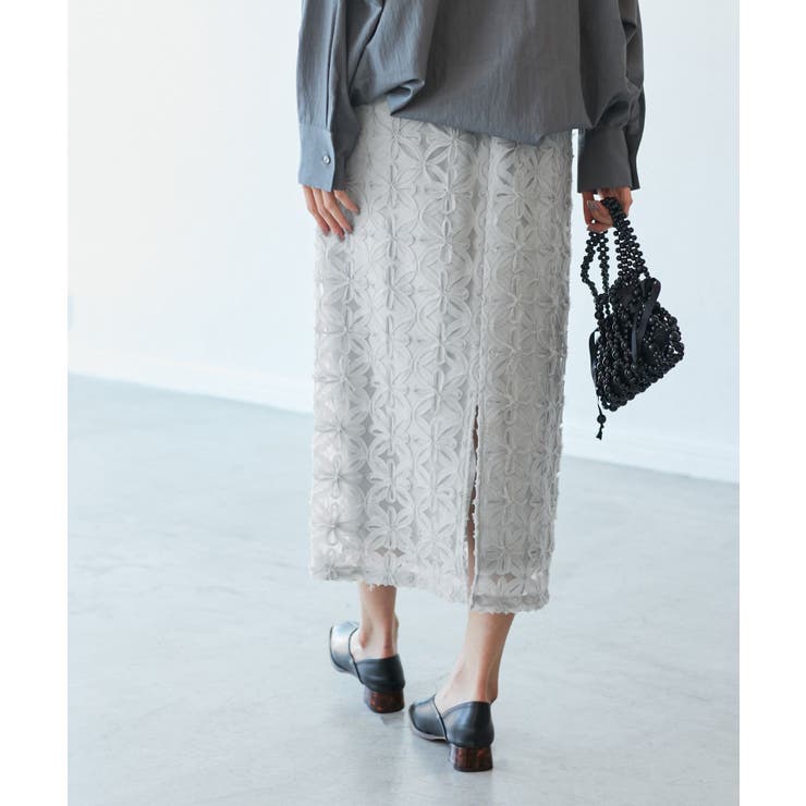 フラワーチュールレースアイラインスカート | ROPE' PICNIC | 詳細画像6 