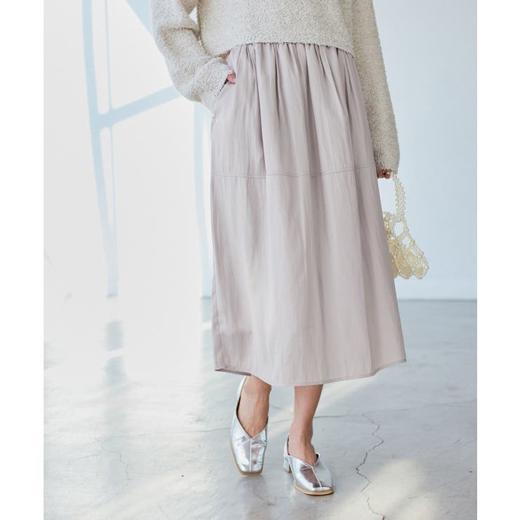 チンツ切り替えギャザースカート | ROPE' PICNIC | 詳細画像18 