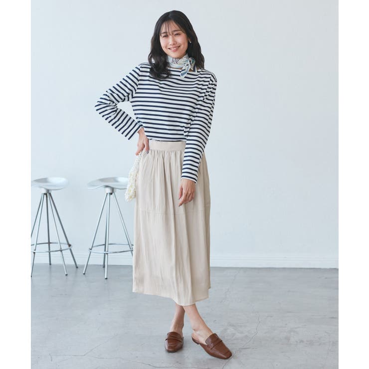 チンツ切り替えギャザースカート | ROPE' PICNIC | 詳細画像6 