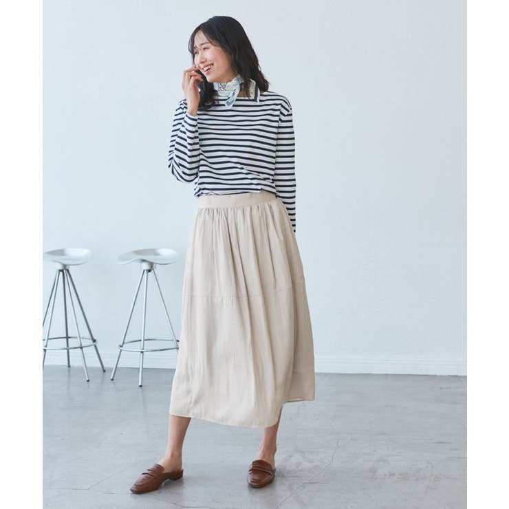 チンツ切り替えギャザースカート | ROPE' PICNIC | 詳細画像7 