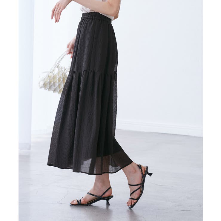 シアーティアードスカート | ROPE' PICNIC | 詳細画像4 