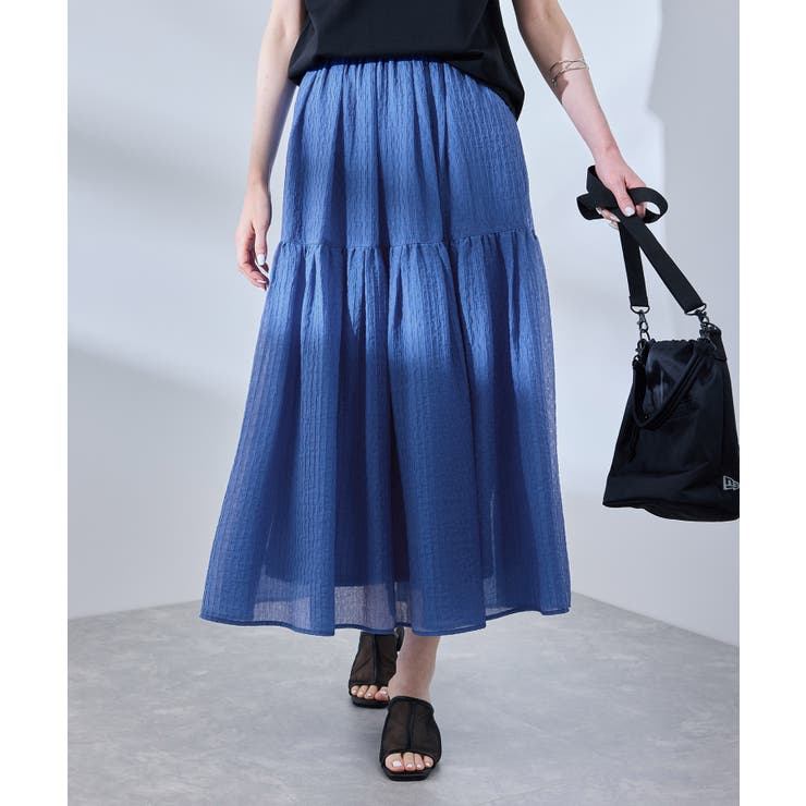 ブルー(44) | シアーティアードスカート | ROPE' PICNIC