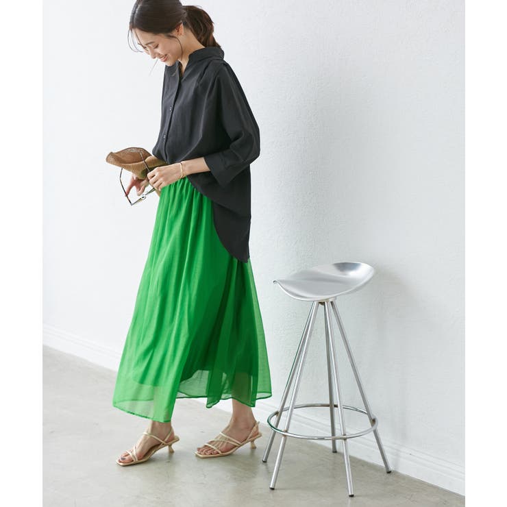 エアリーシアーギャザーロングスカート | ROPE' PICNIC | 詳細画像12 