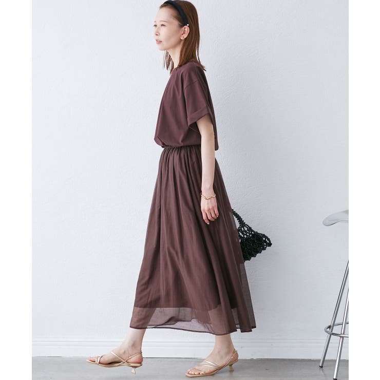 エアリーシアーギャザーロングスカート | ROPE' PICNIC | 詳細画像23 