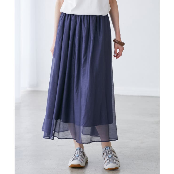 エアリーシアーギャザーロングスカート | ROPE' PICNIC | 詳細画像35 