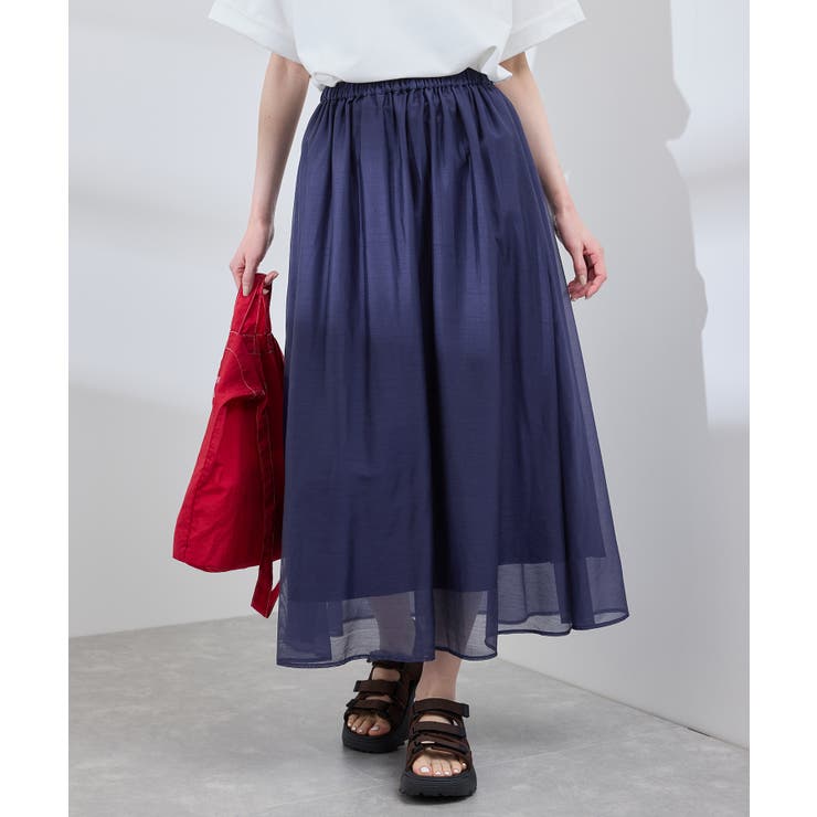 エアリーシアーギャザーロングスカート | ROPE' PICNIC | 詳細画像38 