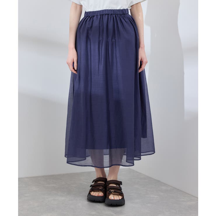 エアリーシアーギャザーロングスカート | ROPE' PICNIC | 詳細画像39 