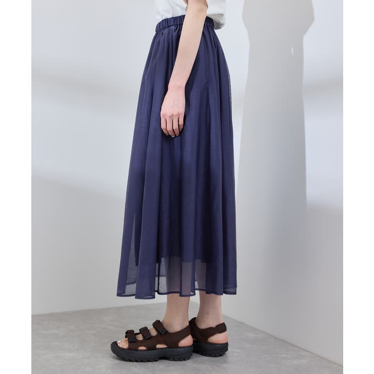 エアリーシアーギャザーロングスカート | ROPE' PICNIC | 詳細画像40 