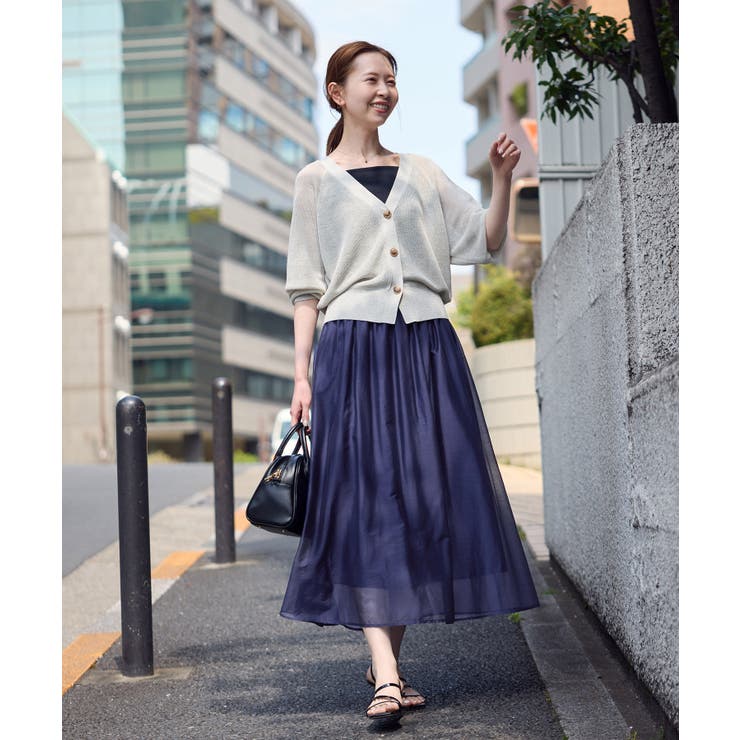 エアリーシアーギャザーロングスカート | ROPE' PICNIC | 詳細画像6 