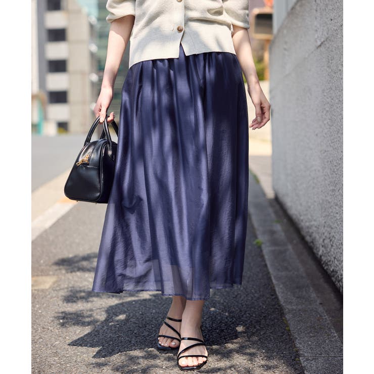 エアリーシアーギャザーロングスカート | ROPE' PICNIC | 詳細画像7 