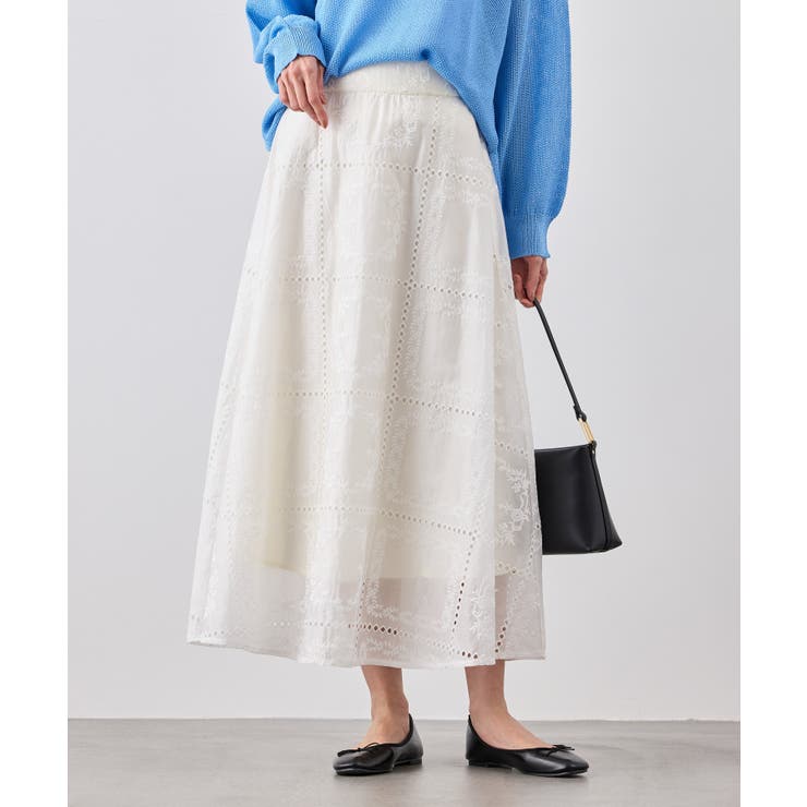 刺繍レースフレアスカート | ROPE' PICNIC | 詳細画像13 