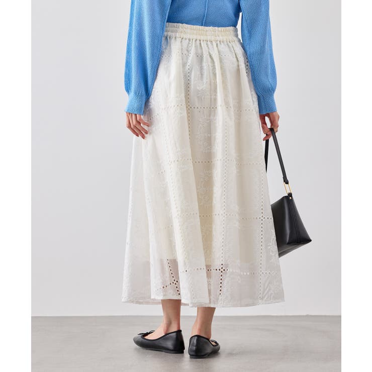 刺繍レースフレアスカート | ROPE' PICNIC | 詳細画像15 