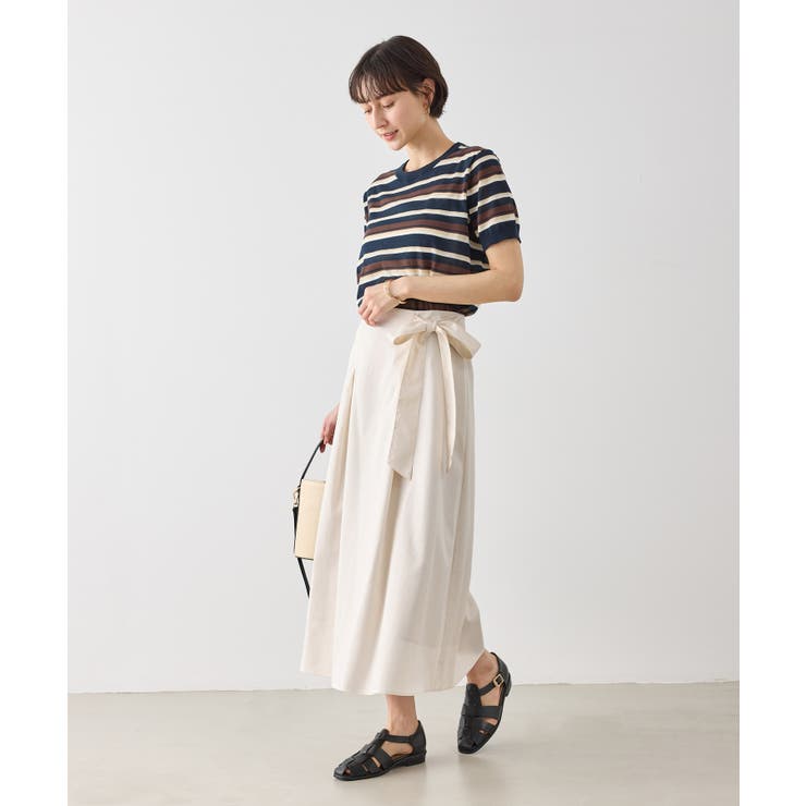 ウエストリボンラップボリュームスカート | ROPE' PICNIC | 詳細画像3 