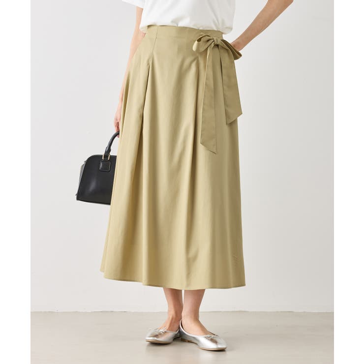 クリーム(83) | ウエストリボンラップボリュームスカート | ROPE' PICNIC
