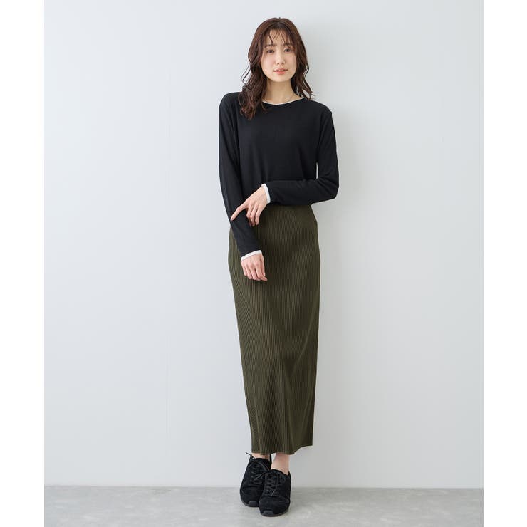 トタンテレコ Iラインリブニットスカート | ROPE' PICNIC | 詳細画像23 