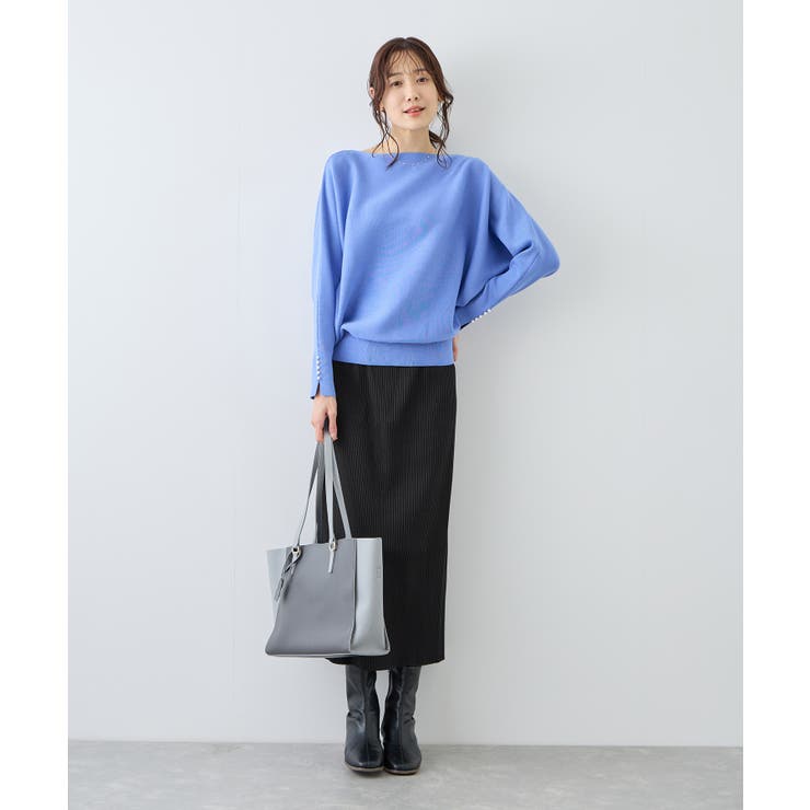 トタンテレコ Iラインリブニットスカート | ROPE' PICNIC | 詳細画像7 