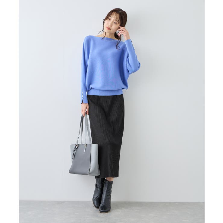 トタンテレコ Iラインリブニットスカート | ROPE' PICNIC | 詳細画像8 