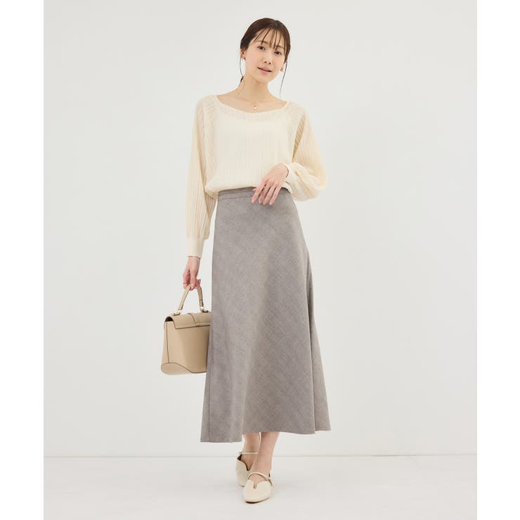 メランジドビーチェックスカート/セットアップ対応・防シワ・接触冷感 | ROPE' PICNIC | 詳細画像11 