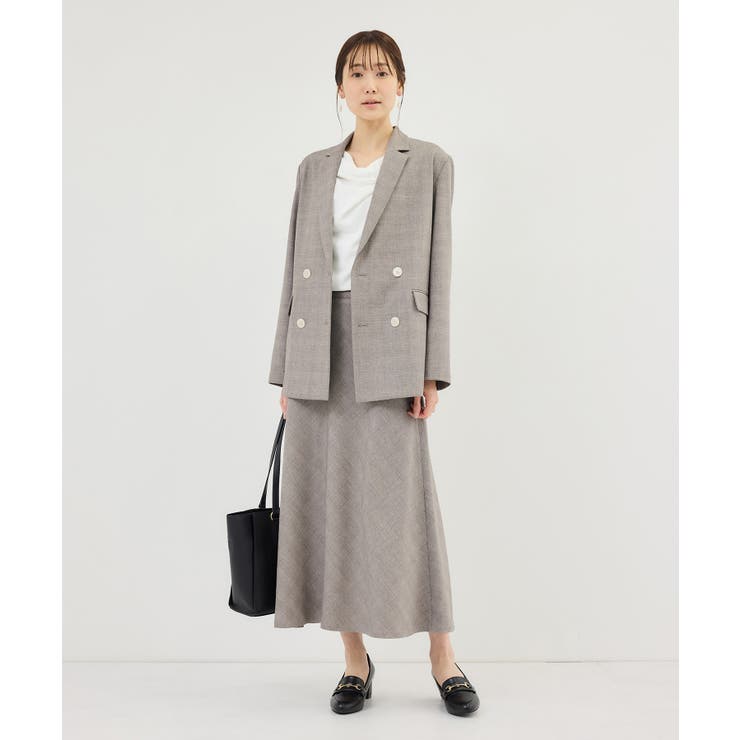 メランジドビーチェックスカート/セットアップ対応・防シワ・接触冷感 | ROPE' PICNIC | 詳細画像17 