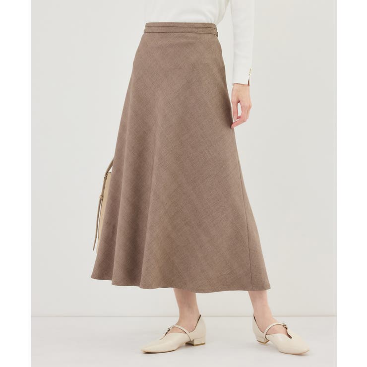 メランジドビーチェックスカート/セットアップ対応・防シワ・接触冷感 | ROPE' PICNIC | 詳細画像7 