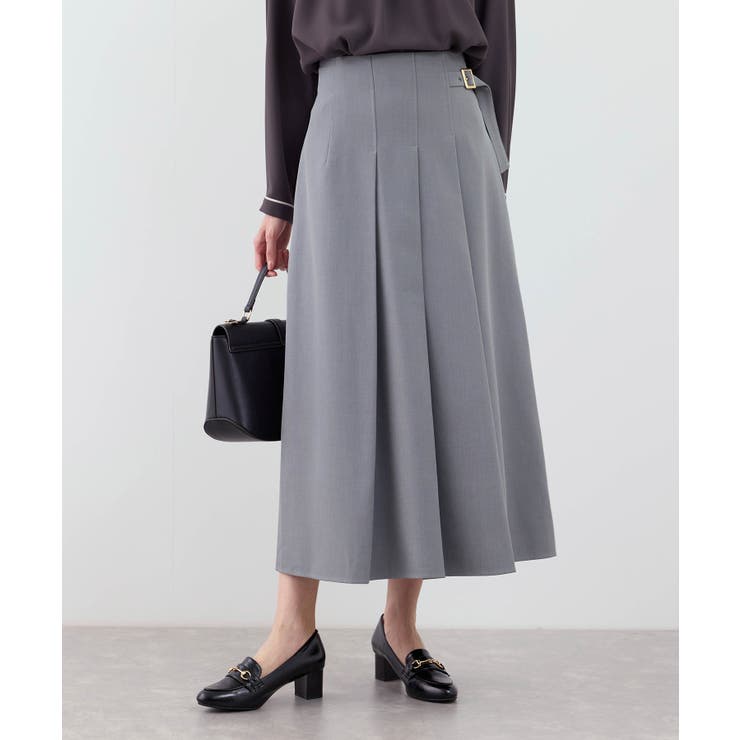 グレー(07) | クリアツイルタックキルトスカート/入卒式・セレモニー・セットアップ対応 | ROPE' PICNIC