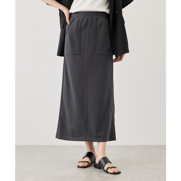 ラメ入りミニ裏毛アイラインスカート/汗染み防止・セットアップ対応 | ROPE' PICNIC | 詳細画像9 