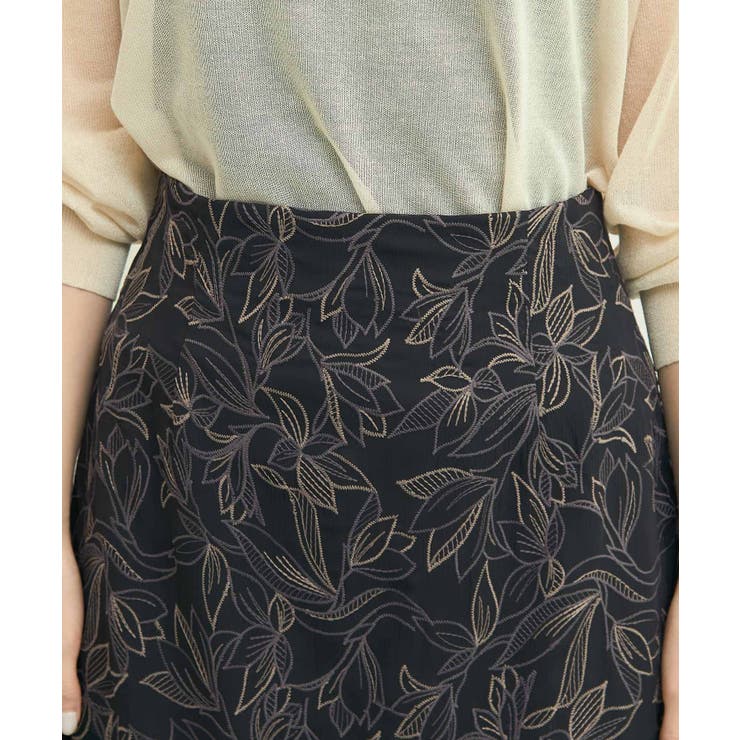 emur/エミュール】セットアップ対応/楊柳刺繍スカート[品番