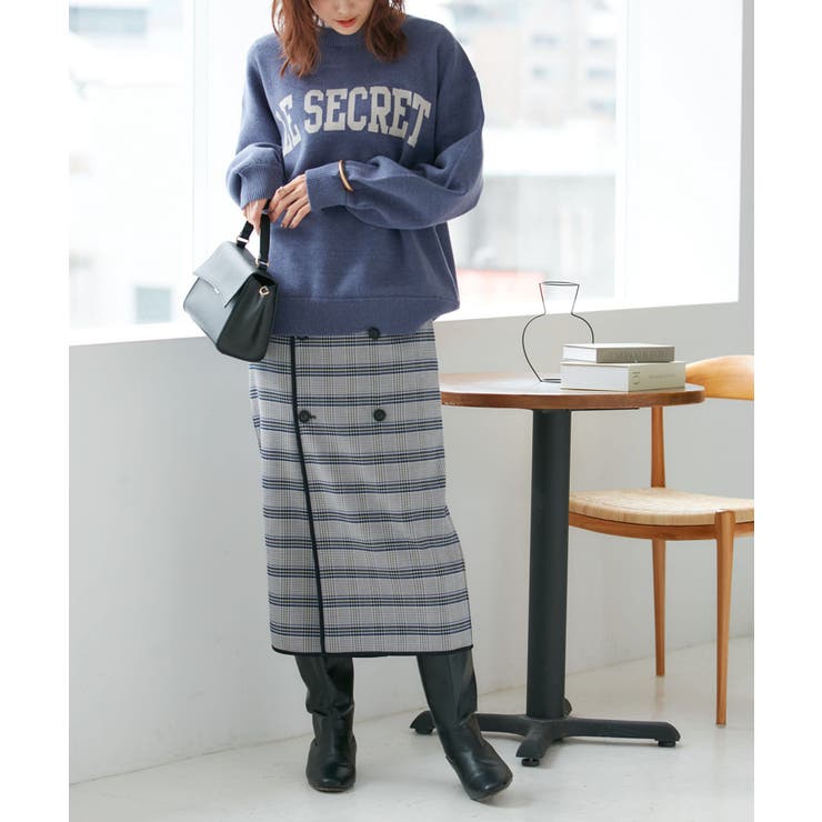 チェック＆無地リバーシブルスカート | ROPE' PICNIC | 詳細画像17 