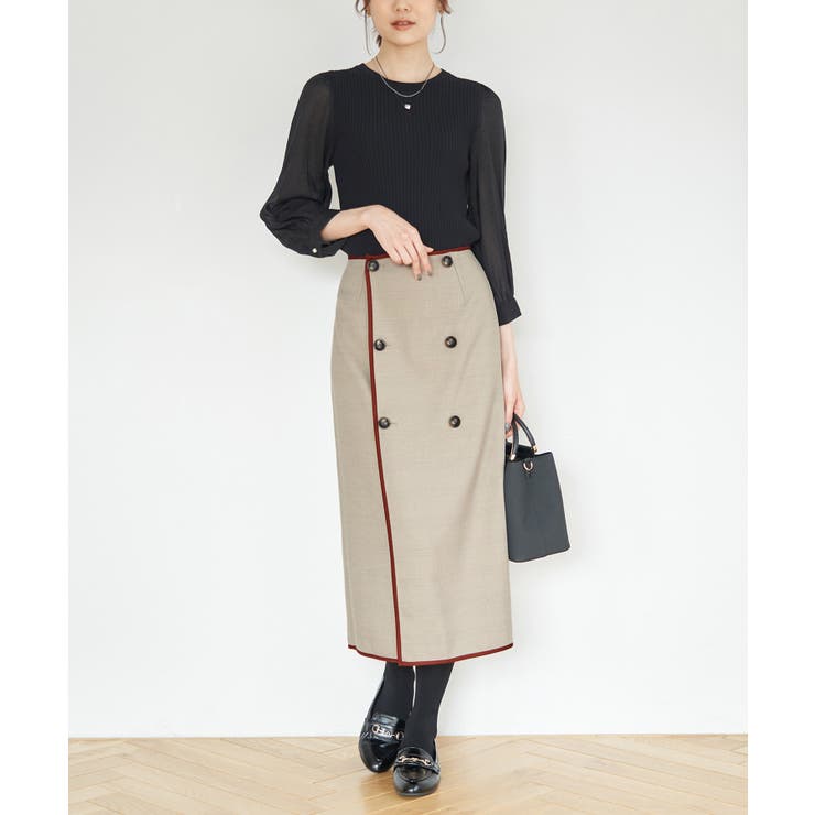 チェック＆無地リバーシブルスカート | ROPE' PICNIC | 詳細画像18 