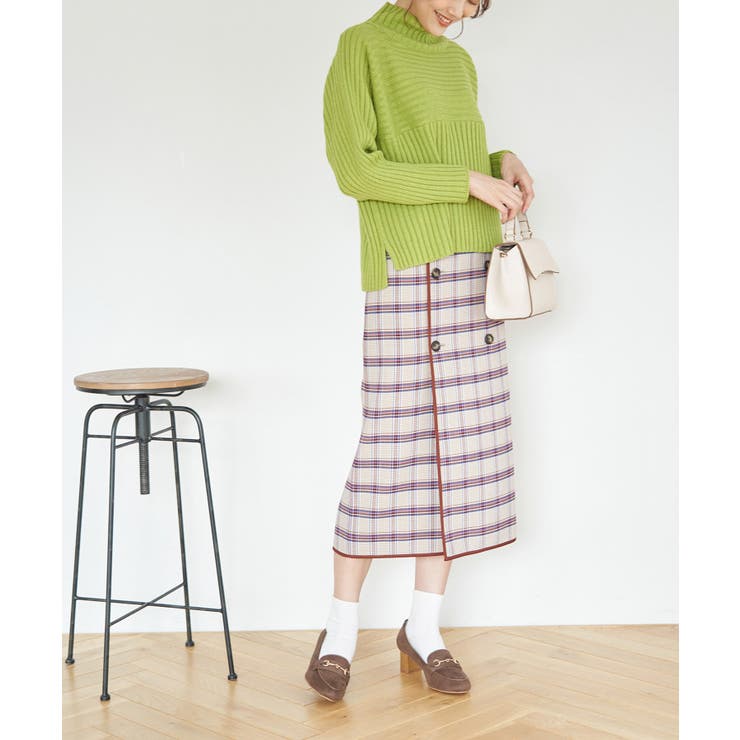 チェック＆無地リバーシブルスカート | ROPE' PICNIC | 詳細画像24 