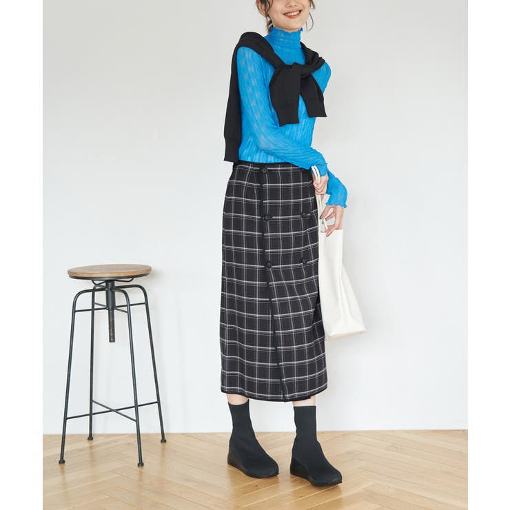 チェック＆無地リバーシブルスカート | ROPE' PICNIC | 詳細画像6 