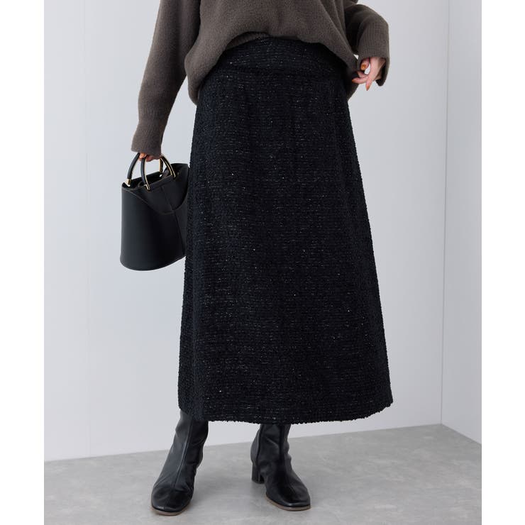 スパンコールツイードスカート | ROPE' PICNIC | 詳細画像1 