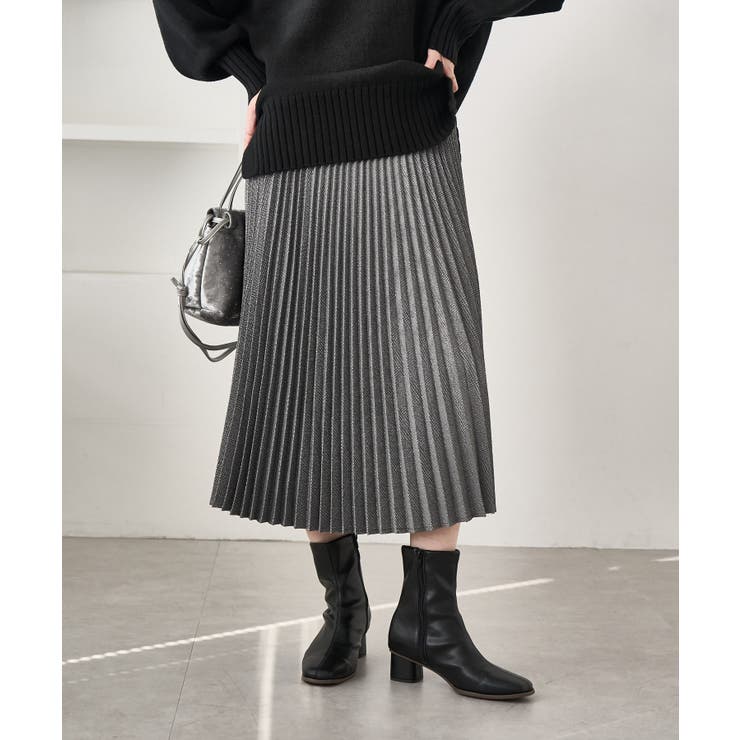 ラメチェックプリーツスカート/着丈が選べる | ROPE' PICNIC | 詳細画像5 