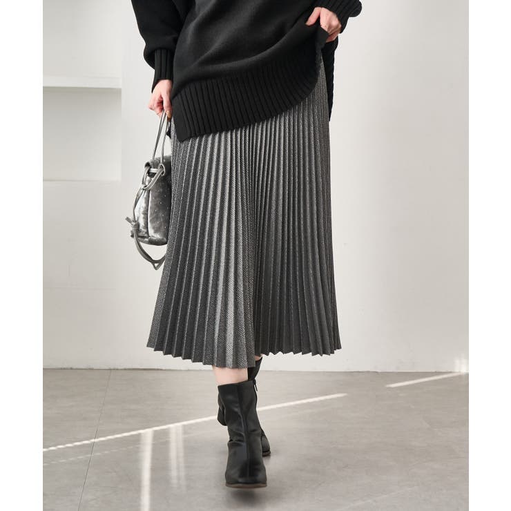 ラメチェックプリーツスカート/着丈が選べる | ROPE' PICNIC | 詳細画像6 