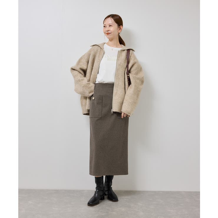 ジャージーアイラインスカート | ROPE' PICNIC | 詳細画像17 