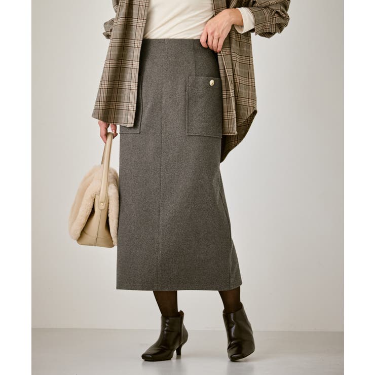 ブラウン系(21) | ジャージーアイラインスカート | ROPE' PICNIC