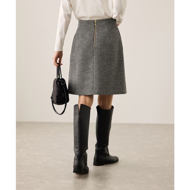 ラメカルゼラップ風金ボタンミニスカート | ROPE' PICNIC | 詳細画像10 