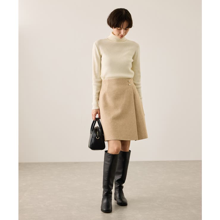 ラメカルゼラップ風金ボタンミニスカート | ROPE' PICNIC | 詳細画像12 