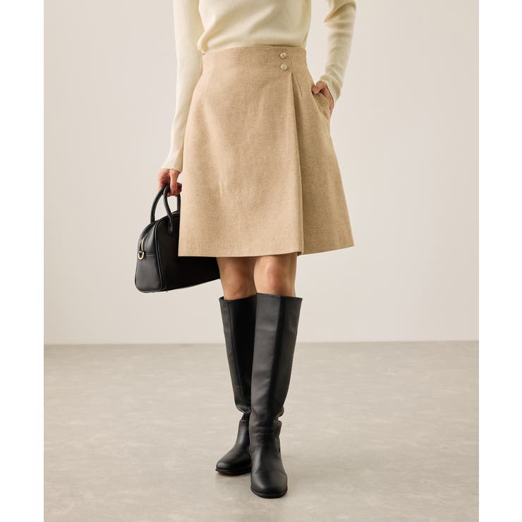 ラメカルゼラップ風金ボタンミニスカート | ROPE' PICNIC | 詳細画像15 