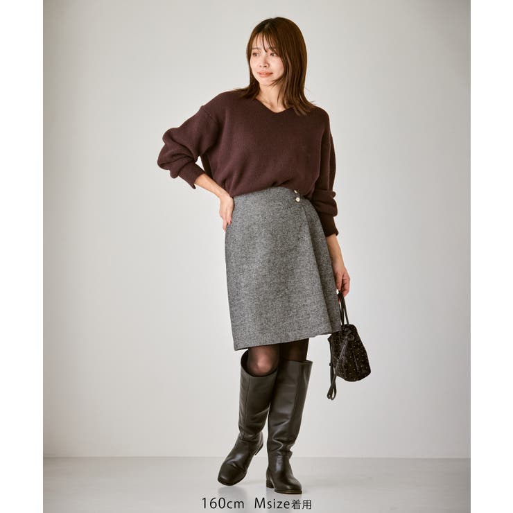 ラメカルゼラップ風金ボタンミニスカート | ROPE' PICNIC | 詳細画像19 