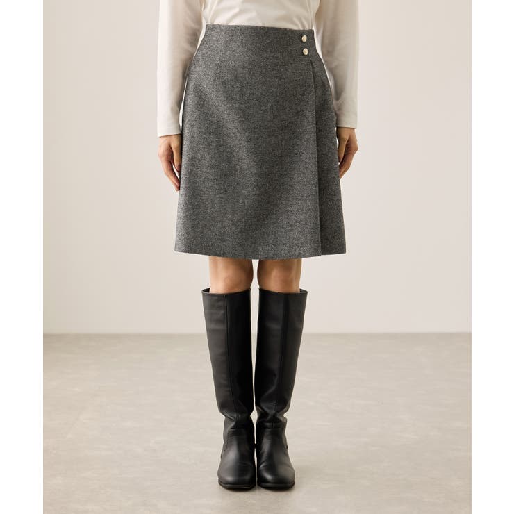 ラメカルゼラップ風金ボタンミニスカート | ROPE' PICNIC | 詳細画像25 