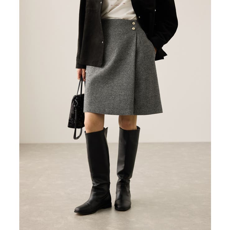 ラメカルゼラップ風金ボタンミニスカート | ROPE' PICNIC | 詳細画像5 