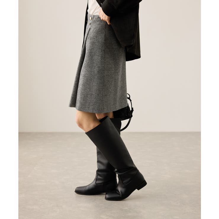 ラメカルゼラップ風金ボタンミニスカート | ROPE' PICNIC | 詳細画像7 