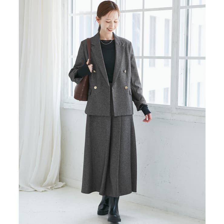 レディハンサムシリーズ ウールライクタックキルトスカート/セットアップ対応 | ROPE' PICNIC | 詳細画像14 