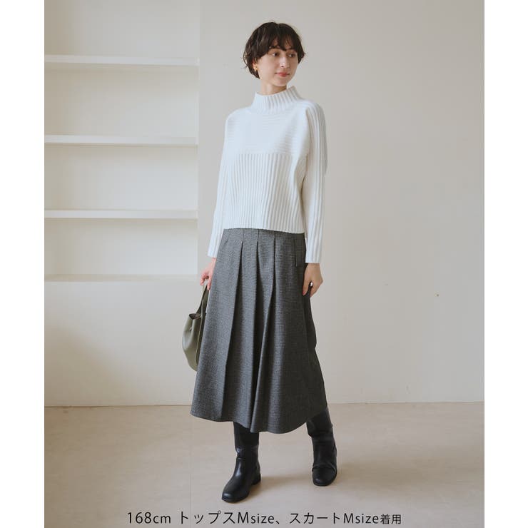 レディハンサムシリーズ ウールライクタックキルトスカート/セットアップ対応 | ROPE' PICNIC | 詳細画像6 