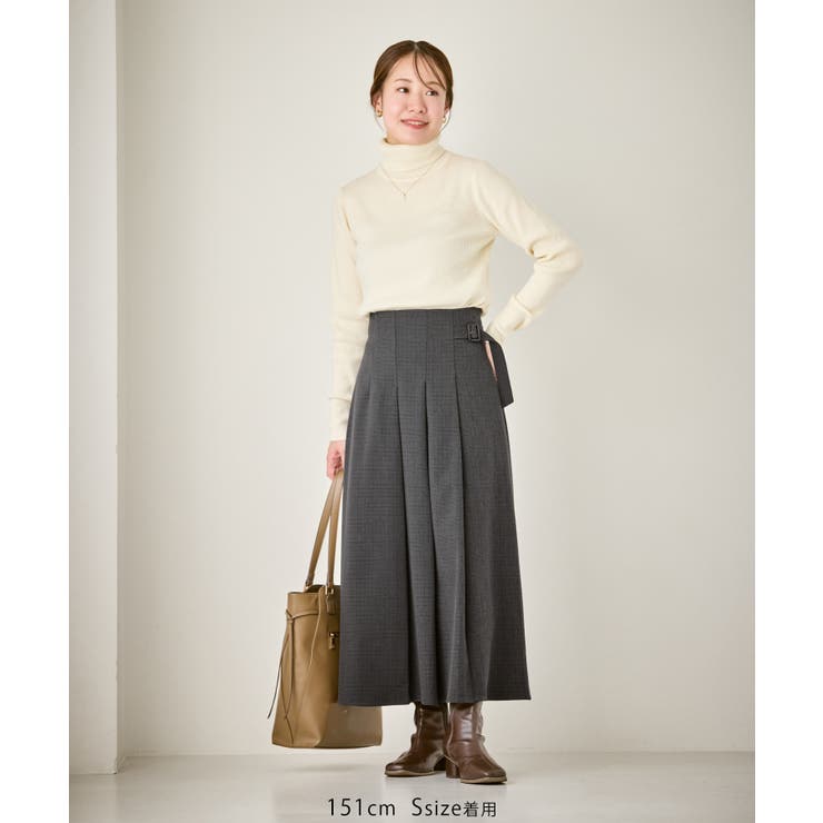 レディハンサムシリーズ ウールライクタックキルトスカート/セットアップ対応 | ROPE' PICNIC | 詳細画像8 