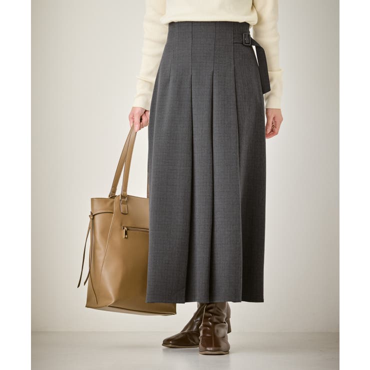 レディハンサムシリーズ ウールライクタックキルトスカート/セットアップ対応 | ROPE' PICNIC | 詳細画像9 